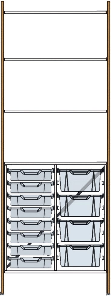 Regal, T 44 cm