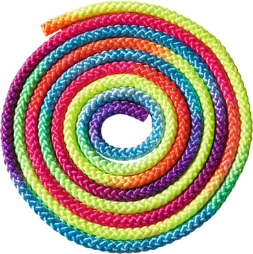 Gymnastik-Springseile Regenbogen, 6 Stück