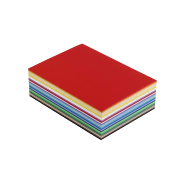 Tonpapier DIN A4, 130g/m², 500 Bogen in 25 Farben