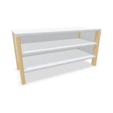 Regalschrank Linus, offen, B 110,4 x H 55 (mit Füßen) x T 45,7 cm
