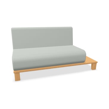 2-Sitzer Chillax, mit Ablage rechts; Kunstlederbezug