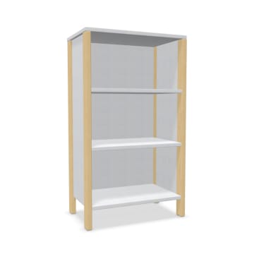 Regalschrank Linus, offen, B 75,3 x H 131,8 (mit Füßen) x T 45,7 cm