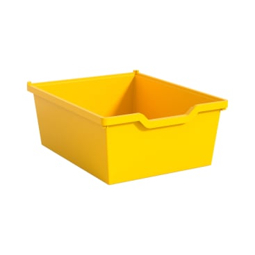Gratnells Materialbox mit Auszugsstopp, H 15 cm, gelb