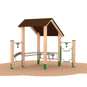 Sandbaustelle mit Sandsilo