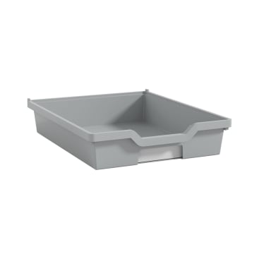 Gratnells Eigentumsbox H 7,5 cm, silbergrau