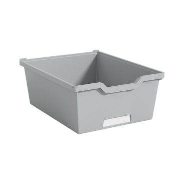 Gratnells Eigentumsbox H 15 cm, silbergrau
