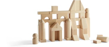 Basisbausteine natur, Set mittel