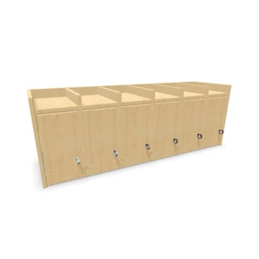 Doppelablage YUNA mit Türen und Haken, B 120 cm, 6 Fächer
