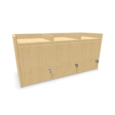 Doppelablage YUNA mit Türen und Haken, B 90 cm, 3 Fächer