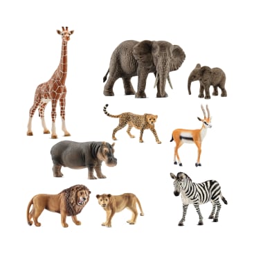 Schleich® Wildtiere-Set Afrika, 9-teilig