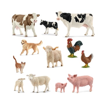 Schleich Bauernhoftiere-Set, 12-teilig