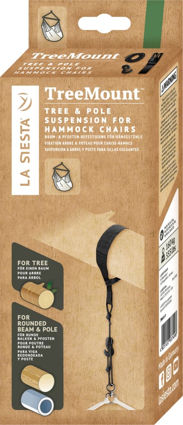 La Siesta Tree-Mount-Befestigungsset für Hängestühle, 3-teilig