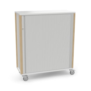 Portfolioschrank Linus mit Querrollladen,B 110,4 x H 93,4 x T 45,5 cm mit Rollen