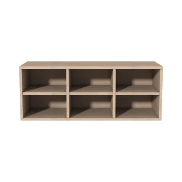 Offener Hängeschrank mit 6 Fächern, 104,2x40x45,3 cm