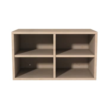 Offener Hängeschrank mit 4 Fächern, 69,8x40x45,3 cm