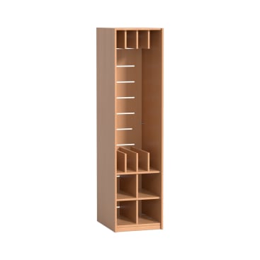Liegepolster-/Deckenschrank für Wolldecken, H 196,8 x B 49,4 x T 62 cm