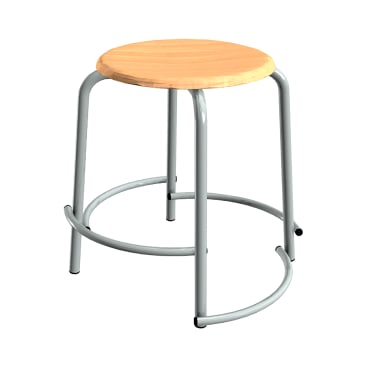 Stapelhocker mit Fußstütze