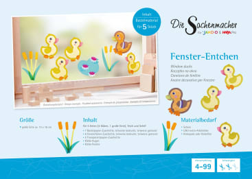 Sachenmacher Fenster-Entchen, Fensterbild-Bastelset