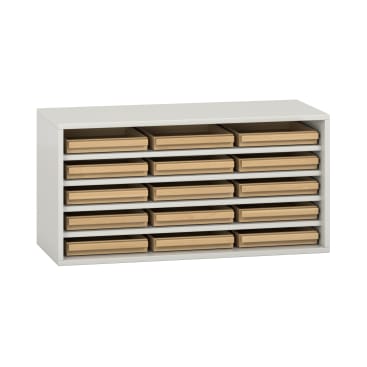 Pureo Eigentumsschrank, offen, Dekor B100 x H50 x T42 cm