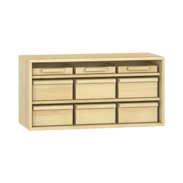 Pureo Materialschrank, offen B100 x H50 x T42 cm