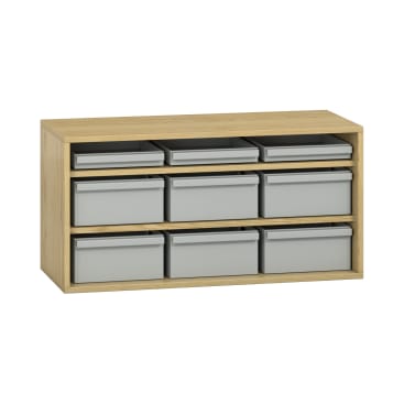 Pureo Materialschrank, offen B100 x H50 x T42 cm