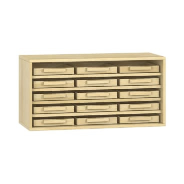 Pureo Eigentumsschrank, offen B100 x H50 x T42 cm