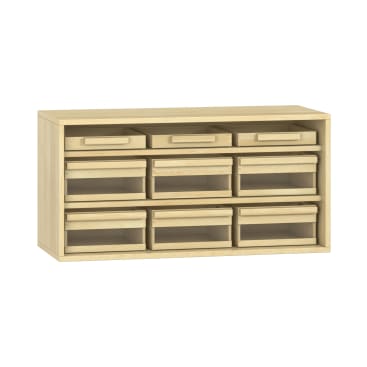 Materialschrank Acryl, offen B100 x H50 x T42 cm