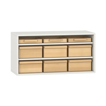 Pureo Materialschrank, offen, Dekor B100 x H50 x T42 cm