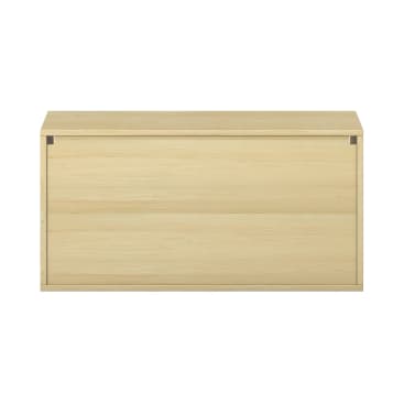 Pureo Hängeschrank, offen, Furnier, B100 x H50 x T42 cm