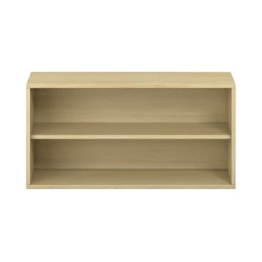 Pureo Hängeschrank, offen, Furnier, B100 x H50 x T42 cm