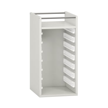 Pureo Regalschrank für Materialboxen, Dekor B37 x H75 x T42 cm