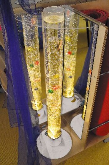 Acrylglashalterung Wassersäule