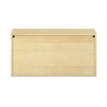 Pureo Hängeschrank mit Doppeltüren, Furnier, B100 x H50 x T42 cm