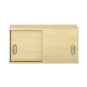 Pureo Hängeschrank mit Schiebetüren, Furnier, B100 x H50 x T42 cm