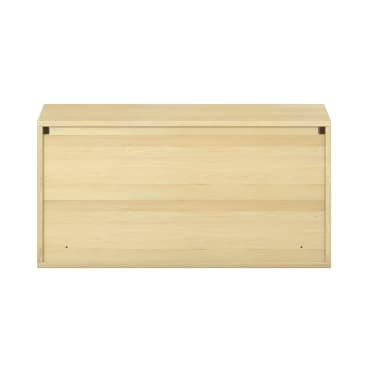 Pureo Hängeschrank mit Schiebetüren, Furnier, B100 x H50 x T42 cm