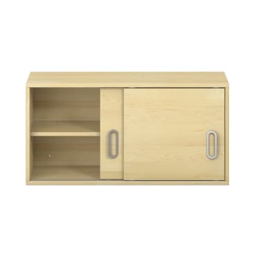 Pureo Hängeschrank mit Schiebetüren, Furnier, B100 x H50 x T42 cm
