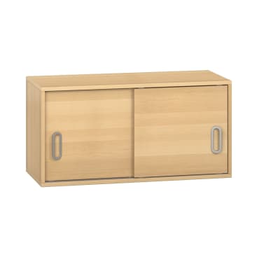 Pureo Hängeschrank mit Schiebetüren, Furnier, B100 x H50 x T42 cm