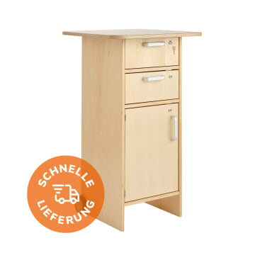 Stehtisch mit 2 Schubfächer, 1 Tür, H 105 cm