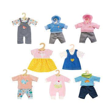 Puppenkleider-Set, 8 Outfits