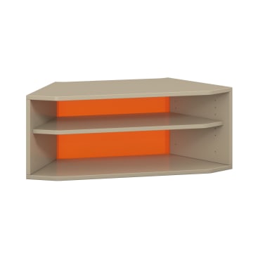 Pureo Regalschrank 60°, offen, Dekor 96,4 x H37,5 x T43,7 cm