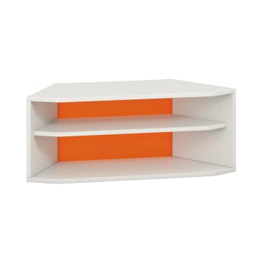 Pureo Regalschrank 60°, offen, Dekor 96,4 x H37,5 x T43,7 cm