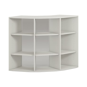 Pureo Regalschrank 90°, offen Dekor, B136,4 x H100 x T57,1 cm