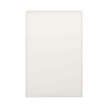 Eine schlichte, rechteckige Tafel mit einem dünnen weißen Rahmen, dargestellt vor einem weißen Hintergrund. Die Oberfläche ist leer und sauber, ohne Markierungen oder Schrift.
