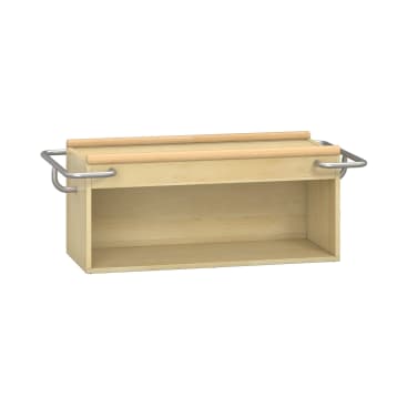 Krippenschrank Pureo mit Spiegelrückwand, B100xH40xT42cm