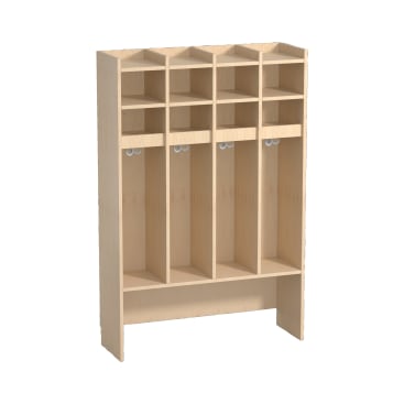 Garderobenschrank YUNA, 4 Felder, B 106 x H 160,4 x T 34,6 cm