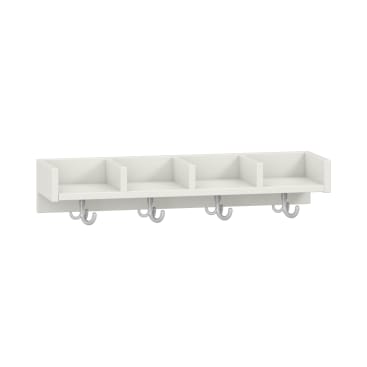 Mützenablage Lyra niedrig 4 Fächer, Dekor, B80 x H15 x T22 cm