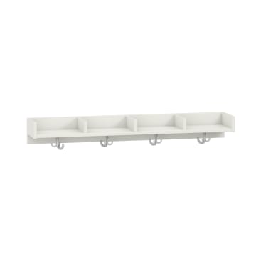 Mützenablage Lyra niedrig 4 Fächer, Dekor, B119,1 x H15 x T22 cm