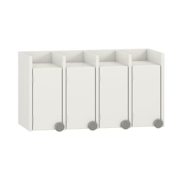 Doppelablage Lyra 4 Türen links, B80 x H42,5 x T33 cm