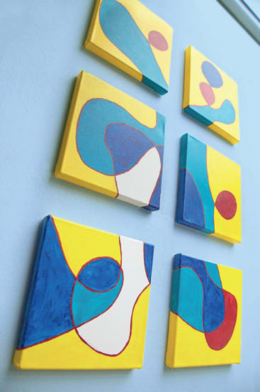 Keilrahmen 20 x 20 cm, 6 Stück