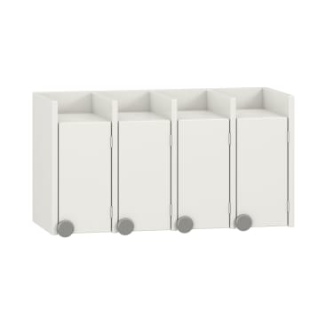 Doppelablage Lyra 4 Türen rechts, B80 x H42,5 x T33 cm
